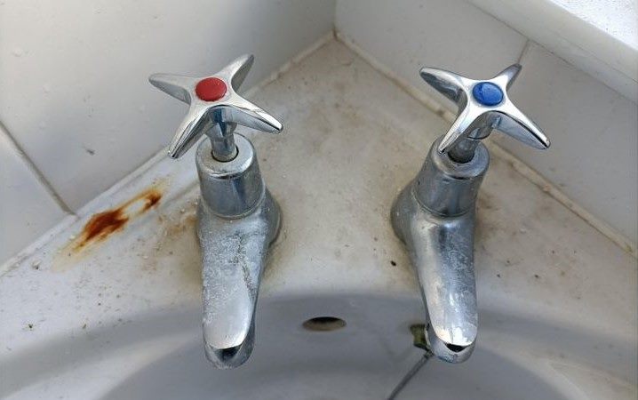 Before bathroom cleaning